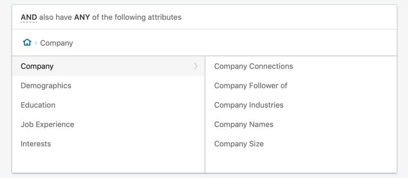 LinkedIn廣告定位